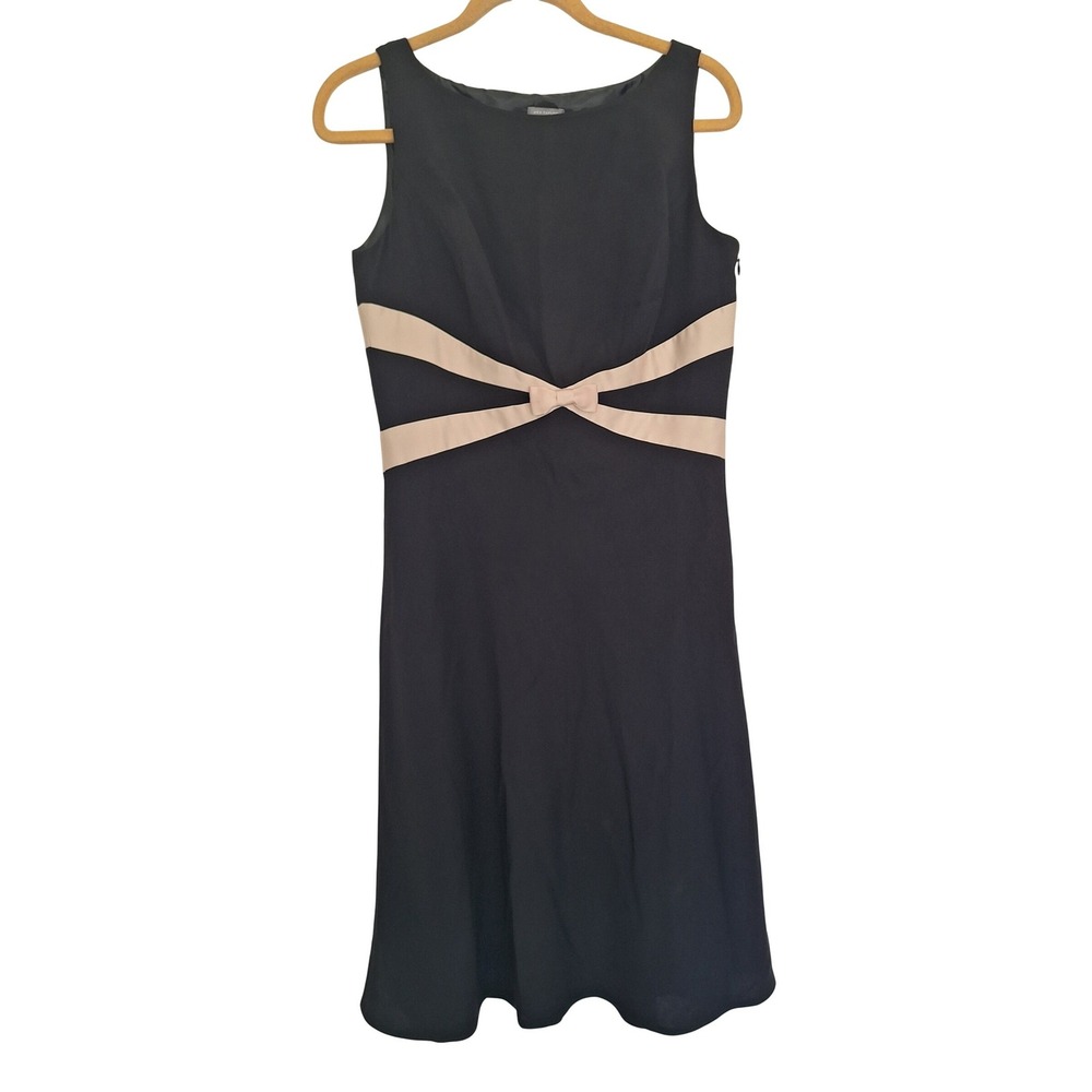 New Women's Ann Taylor  Dress Sz 8 Black Sleeveless
